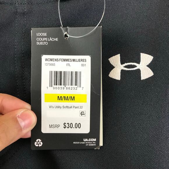 New Under Armour Women's UA Utility Softball Pants cropped M - Picture 3 of 12